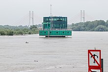 Gruba Kaśka przy wysokim stanie wody