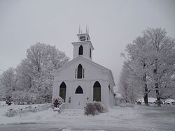 Hatley United Church on Main St.