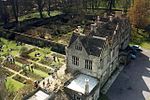 Mells Manor and garden walls to rear