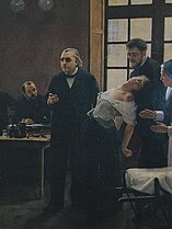 Charcot teaching a clinical lesson at the Salpêtrière.