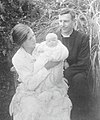 Robin Gwynn with his wife and first child, 1918