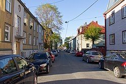 Typical wooden apartment buildings in Kalamaja.