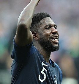 Umtiti tijdens de WK-finale van 2018