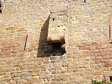 Aborterker an der Westseite der Stadtmauer