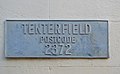 Plaque with postcode