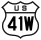 U.S. Route 41W marker