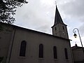 Seitenansicht der Dorfkirche Saint-Epvre