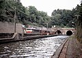 Treidelbahngleis (Spurweite 600 mm) bei Arzviller am Canal de la Marne au Rhin