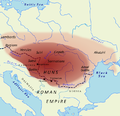 Huns (370-469) in 450 AD.