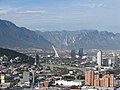 La Huasteca seen in the background.