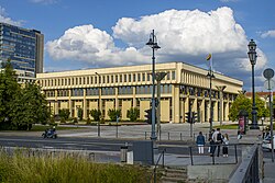 View of the First Seimas Palace Building from Žvėrynas Bridge