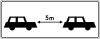 T-32 "plate indicating minimum distance between vehicles"