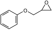 Strukturformel von Phenylglycidylether