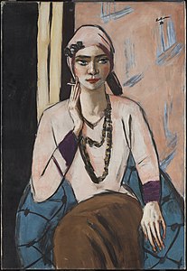 Quappi in Pink Jumper, Max Beckmann