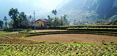 Hố sụt cổ do karst ở xã Phố Cáo, Hà Giang, Việt Nam.