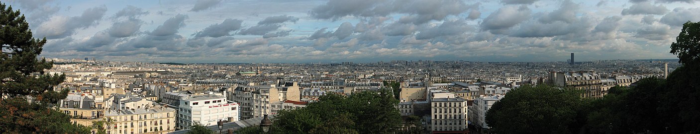 Skyline van Parijs vanuit de Sacré-Cœur