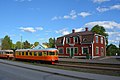 Closed railway station in Virserum.