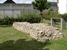 Rest der römischen Stadtmauer in Rottenburg