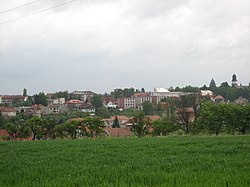 View towards the town