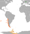 Location map for Austria and Chile.