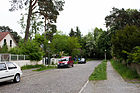 Beethovenstraße, im Hintergrund die Stadtgrenze zu Mahlow