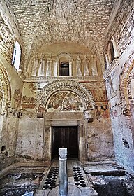 Tempietto Longobardo (8. Jh.) in Cividale del Friuli, Kreuz­grat­gewölbe in Kuffmauerung