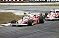 Clay Regazzoni and Niki Lauda at the Race of Champions in Brands Hatch (1976)