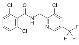 Structuurformule van fluopicolide