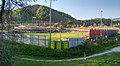 Blick auf die Spielstätte von 2013 bis 2019 während des Landesliga-Spiels gegen den USV Gnas am 21. April 2018