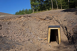 The renovated entrance to the Etançon adit.