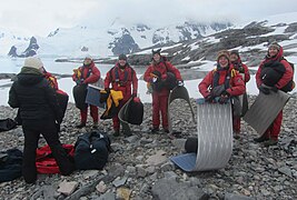 Campers on Hovgaard Island