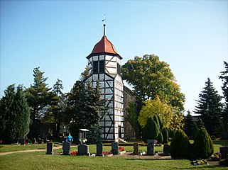 Westliche Ansicht mit Friedhof