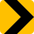 Hazard chevron (yellow)