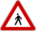 Pedestrians ahead