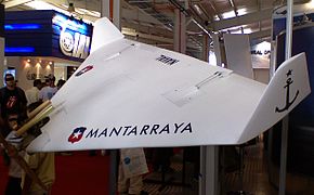 Manta I, unbemanntes Flugzeug der chilenischen Luftwaffe (FIDAE 2008)