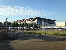 The exterior of the Marine Messe Fukuoka, as pictured in October 2016.