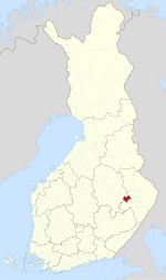 Location of Outokumpu in فن لینڈ