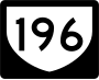 Highway 196 marker