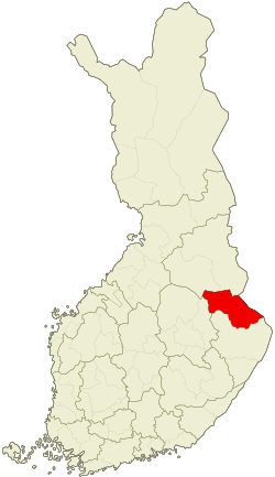 Location of Pielinen Karelia