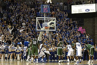 Alumni Arena student section at a Buffalo Bulls basketball game in 2006