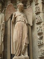 Smiling Angel of Reims Cathedral, 1236–1245