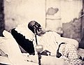 The only extant photograph of the last Mughal Emperor, Bahadur Shah Zafar II, taken along with Robert Tytler, May 1858.