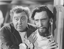 Charles Laughton en John Carradine in Captain Kidd