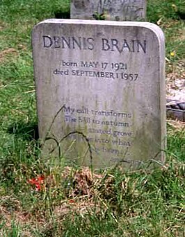 Grafsteen Dennis Brain