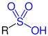 Allgemeine Struktur der Sulfonsäure