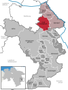 Lage der Gemeinde Groß Twülpstedt im Landkreis Helmstedt