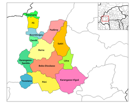 Satiri Department location in the province