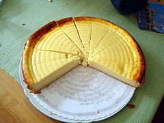 Cheesecake ( German: Käsekuchen)