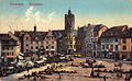 Der Marktplatz auf einer Postkarte (1914)