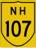 National Highway 107 marker